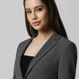 Van Heusen Grey Regular Fit Formal Blazer image 4