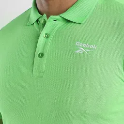 Reebok Green Slim Fit AlwysOn Polo T-Shirt image 4