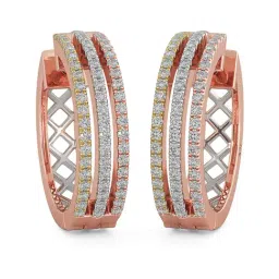 Joyalukkas 18k Rose Gold & Diamond Hoop Earrings-picture-25