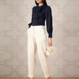 Van Heusen Navy Polyester Lace Shirt image 4