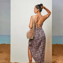 CMGE Multicolor Printed Midi Dress image 2