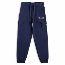 Beverly Hills Polo Club Kids Navy Solid Cargo Joggers-image-10