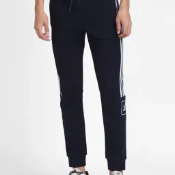 adidas Navy Striped Joggers-image-93