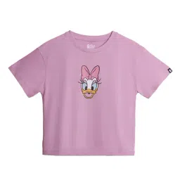 The Souled Store Kids Pink Printed Crop Top-image-99