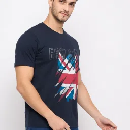 Duke Navy Slim Fit Printed T-Shirt image 4