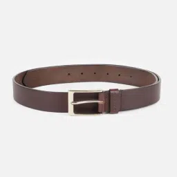 Peter England Brown Leather Formal Belt image 2