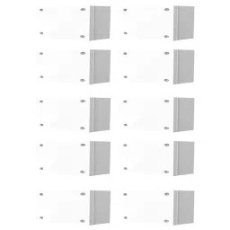 GENERIC DIY Electronics Plastic Box 6x8x2 inch White PVC, BE10682-4 (Pack of 10 Pcs) image 1