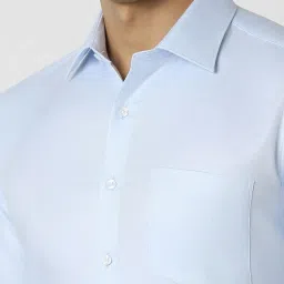 Van Heusen Navy Cotton Slim Fit Shirt image 4