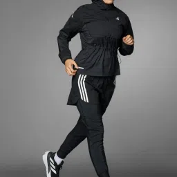 adidas Black Logo Print Sports Jacket image 4