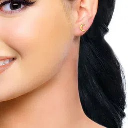 CANDERE A KALYAN JEWELLERS COMPANY Women 14 KT Gold Stud Earrings - 0.77 g-picture-19