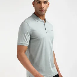 Calvin Klein Grey Slim Fit Polo T-Shirt image 4