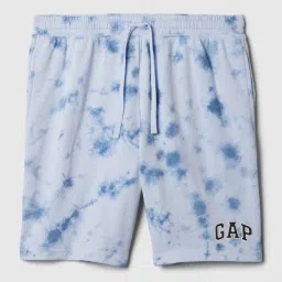 GAP Blue Regular Fit Tie-Dye Shorts image 4