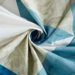 Klotthe Blue 400 TC Cotton Double Book Fold Bedsheet with 2 Pillow Covers image 4