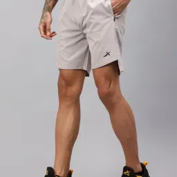 Vector X Grey Regular Fit Plain Running Shorts image 4