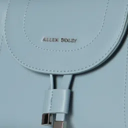 Allen Solly Blue Solid Medium Handbag image 4