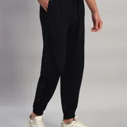 Cantabil Navy Blue Regular Fit Solid Joggers image 4