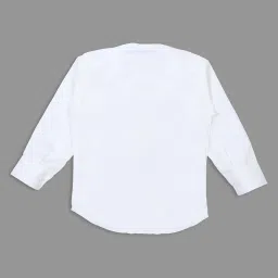 Kids Island Boys Navy Self Full Sleeves Suit Set image 4