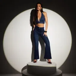 Miss Chase Blue Plain Jeans image 5