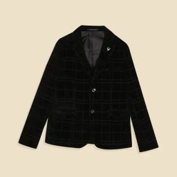 Allen Solly Boys Black Checks Blazer-picture-17