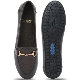 Zoom Shoes Women's Brown Casual Loafers image 4