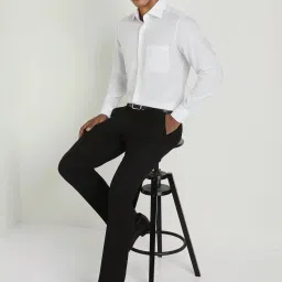 Allen Solly White Cotton Regular Fit Shirt image 4