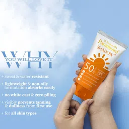 Parampara Ayurved Shadow Sunscreen SPF 50 PA+++ - 60ml image 3