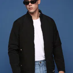 showoffff Showoff Black Nylon Slim FitJacket image 4