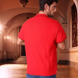 Bucciato Private Limited Men Polo Collar Applique T-shirt image 3