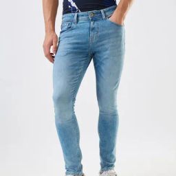 Spykar Men Slim Fit Low Rise Cotton Casual Jeans-picture-7