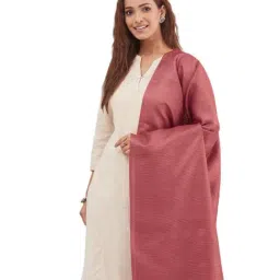 Fabindia Pink Solid Dupatta image 4