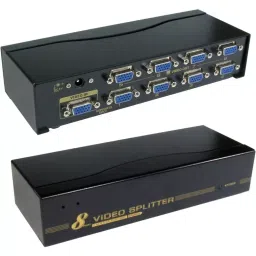 Techut VGA Splitter 1x8 Ports DC 5 V Input Voltage 450 MHz, Black image 3