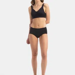 Jockey 1856 Black Wirefree Padded Full Coverage T-Shirt Bra image 4