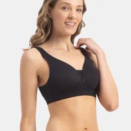Jockey 1856 Black Wirefree Padded Full Coverage T-Shirt Bra image 3