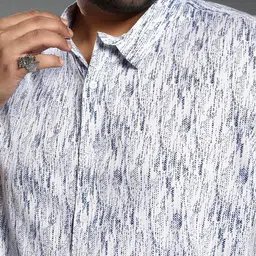 Instafab Plus Size Men Comfort Abstract Printed Pure Cotton Casual Shirt image 2