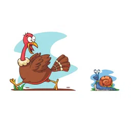 rawpockets Multicoloured Snail & Turkey Wall Stickers image 2