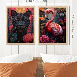 WALLLANE Brown Wood Wall Art image 2