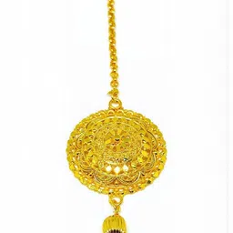 Mansi Jewl Point Gold-Plated Maang Tikka-image-25
