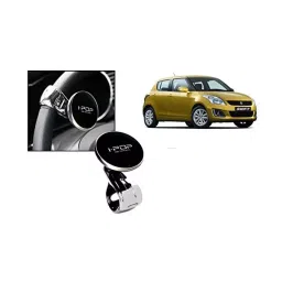 Auto Pearl I-Pop Sparkling Grey Car Power Steering Wheel Platinum Big Knob Spinner Compatible with Swift-picture-30