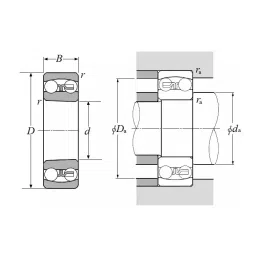 ZKL Self Aligning Ball Bearing, Inner Dia 30 mm, Outer Dia 62 mm, Width 20 mm, 2206 C2 NF image 3