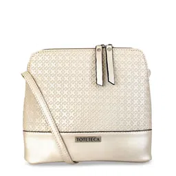 Toteteca Gold-Toned Solid Shoulder Bag image 1
