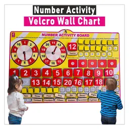 WISSEN Wooden Number maths Activity Learning Board- Velcro Based for Kids-image-9