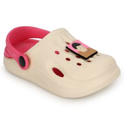 TRUFFLE COLLECTION Perforated Clogs With Alien Charms - Beige & Pink-picture-22