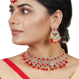 Women Click Stones Studded Jewellery Set-picture-25