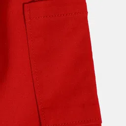 MINI KLUB Cotton Solid Shorts - Red image 5