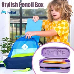 Bunie Cute Girl Print 3D EVA Pencil Case for Kids & Students image 5