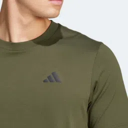 Adidas Green Regular Fit Printed Sports T-Shirt image 4