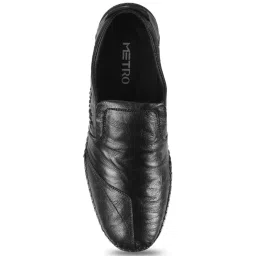 Metro Men's Black Casual Loafers image 4