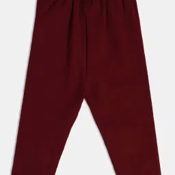 MINIKLUB Boys Maroon Printed Full Sleeves Top And Bottom image 4