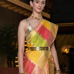 Beatitude Multi-Color Weaving Organza Saree image 4