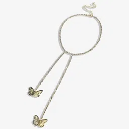 Sohi Gold Designer Statement Stones Necklace image 4